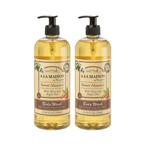 A La Maison Sweet Almond Body Wash (25.36 fl oz) – Set of 2